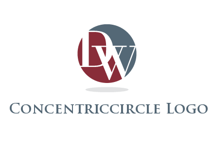 Letters DW are in a circle logo