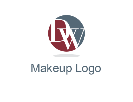 Letters DW are in a circle logo