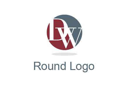 Letters DW are in a circle logo