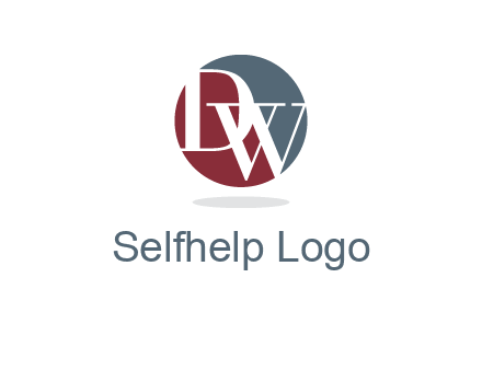 Letters DW are in a circle logo