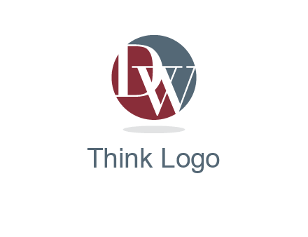Letters DW are in a circle logo