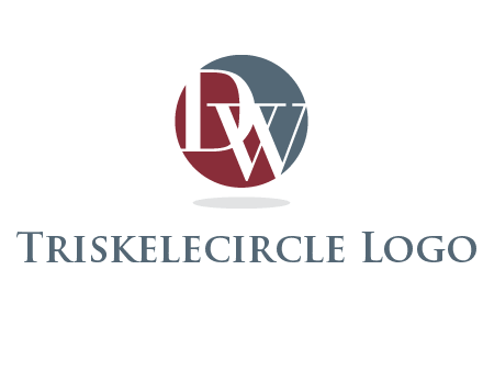 Letters DW are in a circle logo