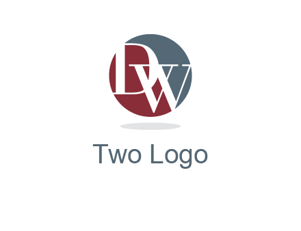 Letters DW are in a circle logo