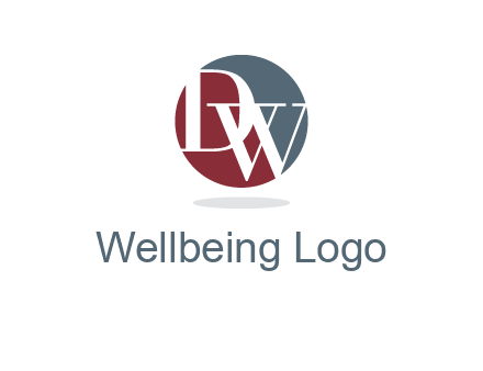 Letters DW are in a circle logo