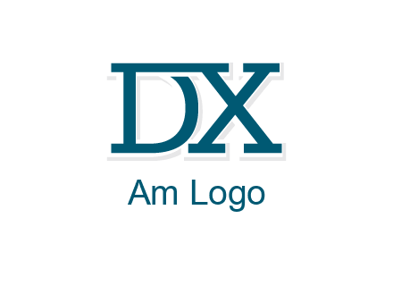 letter DX joined together