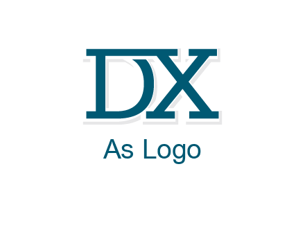 letter DX joined together