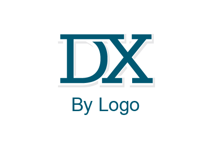 letter DX joined together