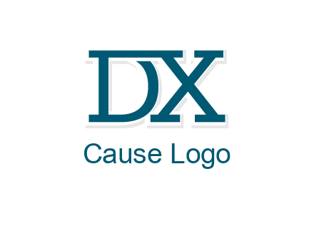letter DX joined together