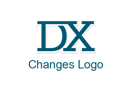 letter DX joined together