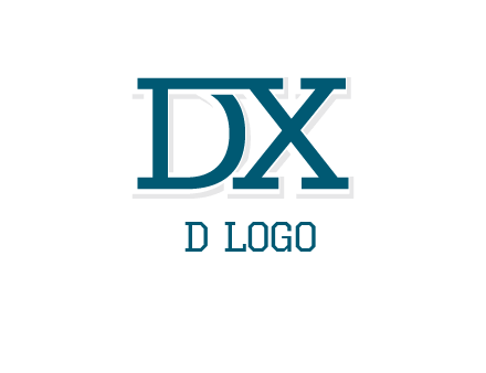 letter DX joined together