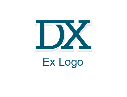 letter DX joined together