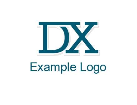 letter DX joined together