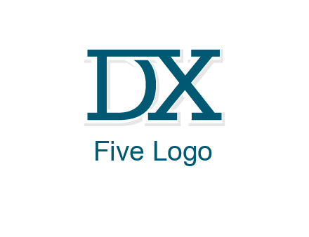 letter DX joined together