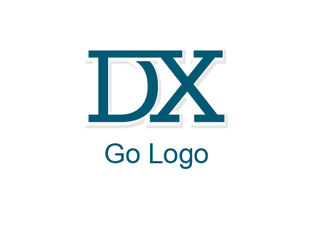 letter DX joined together