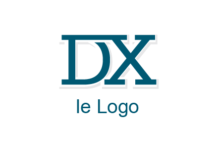 letter DX joined together