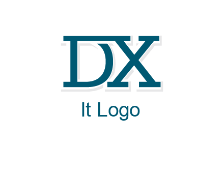 letter DX joined together