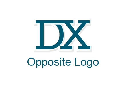 letter DX joined together