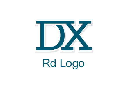 letter DX joined together
