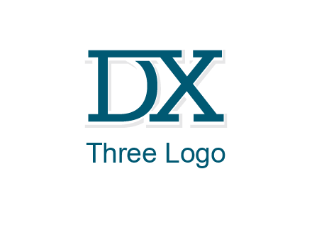 letter DX joined together
