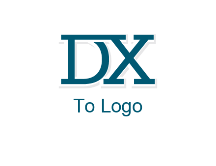 letter DX joined together