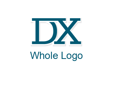 letter DX joined together