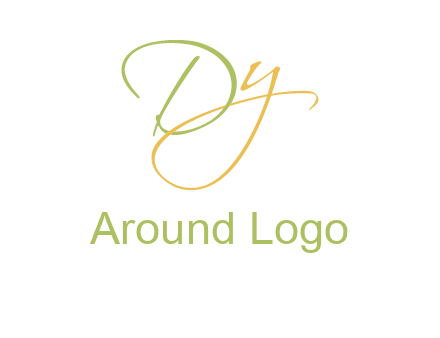 script font letter DY