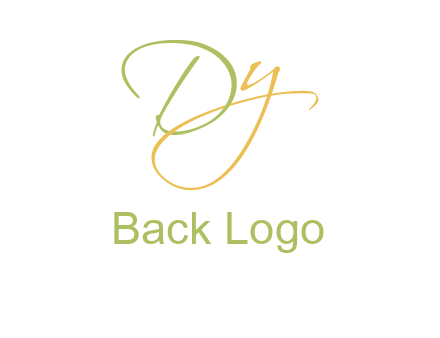 script font letter DY