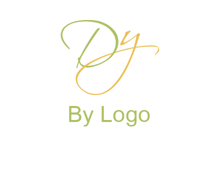 script font letter DY