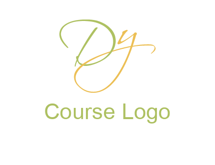 script font letter DY
