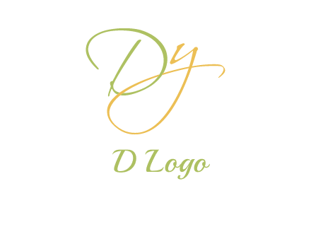script font letter DY