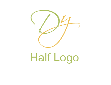 script font letter DY
