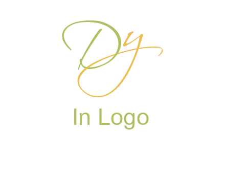 script font letter DY
