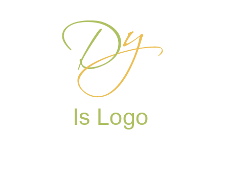 script font letter DY