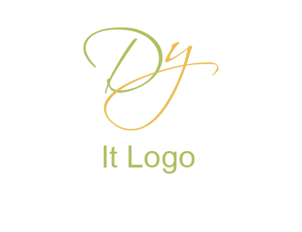 script font letter DY