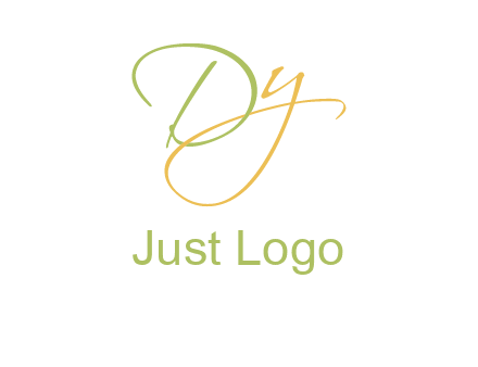 script font letter DY