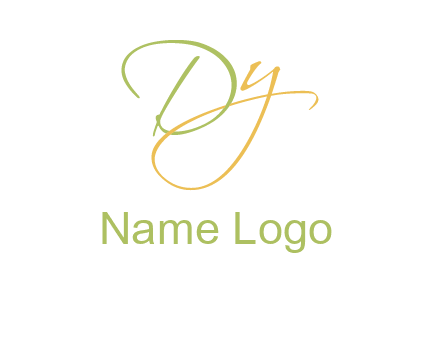 script font letter DY
