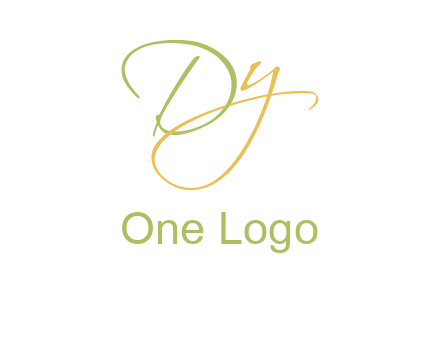 script font letter DY