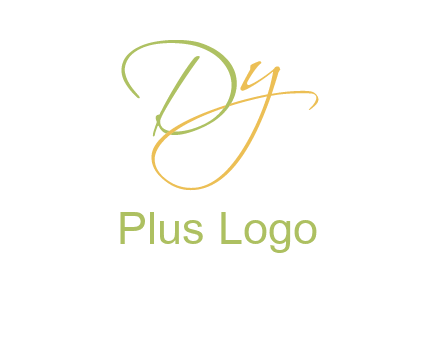 script font letter DY