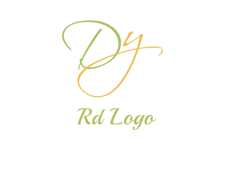 script font letter DY