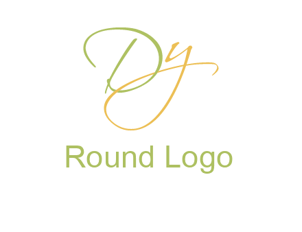 script font letter DY