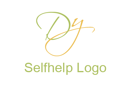 script font letter DY