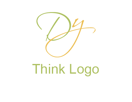 script font letter DY