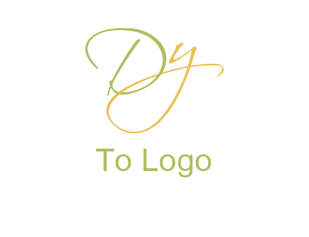 script font letter DY