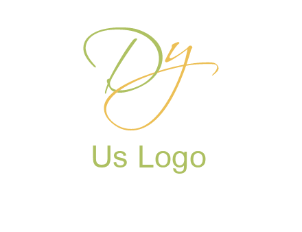 script font letter DY