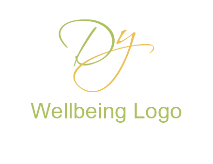 script font letter DY
