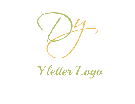 script font letter DY