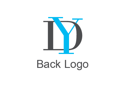 letter DY overlapping each other