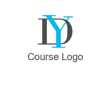 letter DY overlapping each other