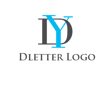 letter DY overlapping each other