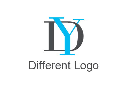 letter DY overlapping each other